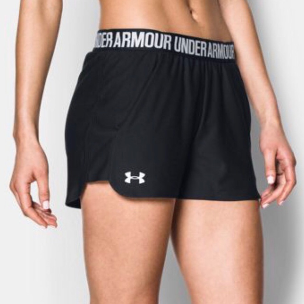 🦃Under Armour Play Up 2.0 Shorts Black and Gray - Picture 3 of 8